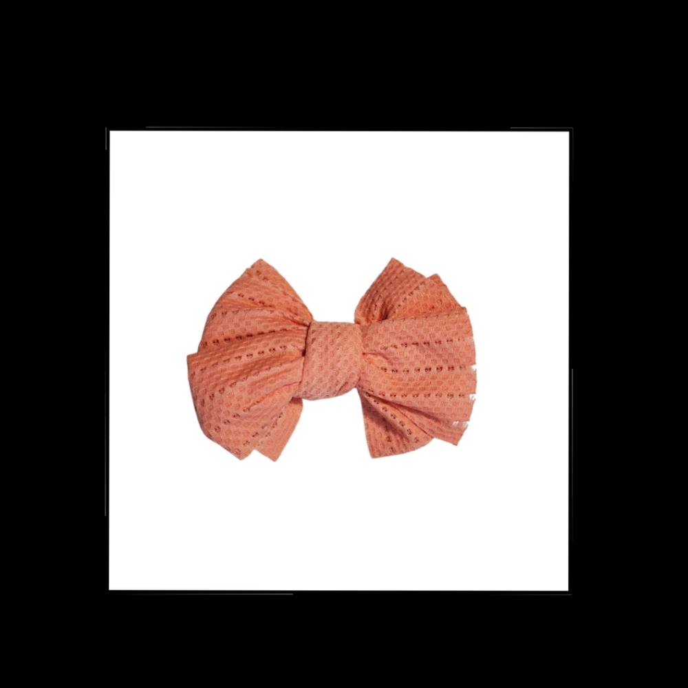 Pinkish-orange Hair Bow